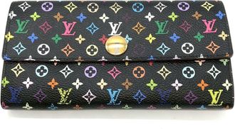 Louis Vuitton Black Multi-Color Monogram Multicolore Long Wallet (Bi-Fold) (Pre-Owned)