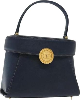 Valentino Pre-owned Handbags, female, Blue, Size: ONE SIZE Pre-owned Leather handbags