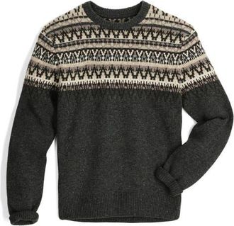 Royal Robbins Arch Rock Crewneck Merino Wool Sweater in Asphalt Mammoth Pt at Nordstrom, Size Xx-Large