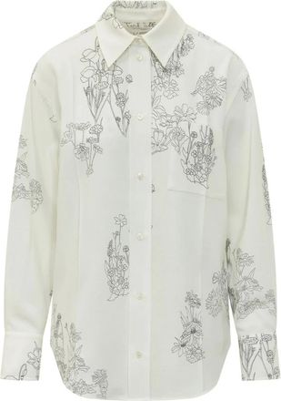 Victoria Beckham Dames, Blouses & Shirts, Wit, Maat: 2XS