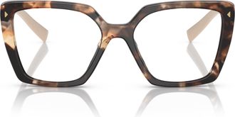 Prada 0pr 16zv Oversized Square Eyeglasses