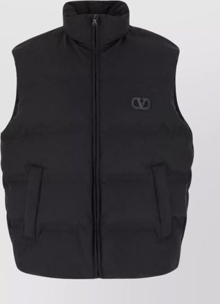 Valentino Garavani sleeveless padded jacket high collar