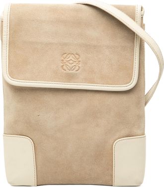 Loewe Tweedekans Suede Anagram Schoudertas