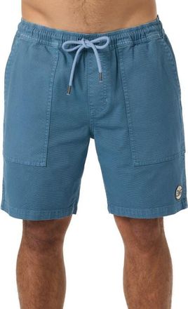O'Neill Ronan Field Cotton Canvas Drawstring Shorts in Captains Blue at Nordstrom, Size Xx-Large