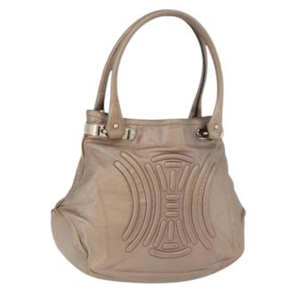 Celine Pre-owned Handbags, female, Beige, Size: ONE SIZE Pre-owned Vintage Shoulder Bag