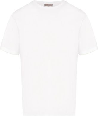 Herno T-shirt met logo-plaque - Heren - T-shirts - Wit - 2XL - Tops