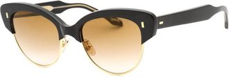 Cutler and Gross CG1351S 005 Black on Crystal/Brown Gradient
