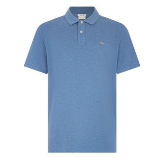 GANT Polo Shirts, male, Blue, Size: M Shield Piqu&eacute; Polo