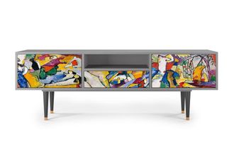 StoryZ Mueble de TV multicolores 2 cajones y 1 puerta L 170 cm