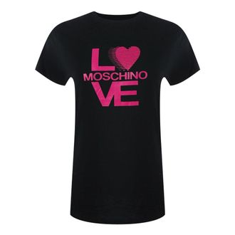 Love Moschino Dames/Dames Logo T-Shirt (Zwart)