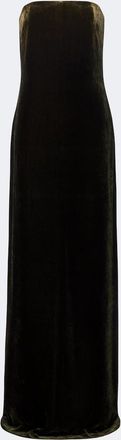 Ralph Lauren Collection Velvet bustier gown