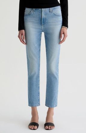 AG - Adriano Goldschmied Mari Mid Rise Ankle Slim Straight Leg Jeans in Cruiser at Nordstrom, Size 23
