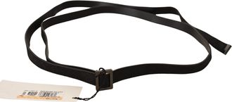 Costume National Womens Black Leather Metal Buckle Waist Belt