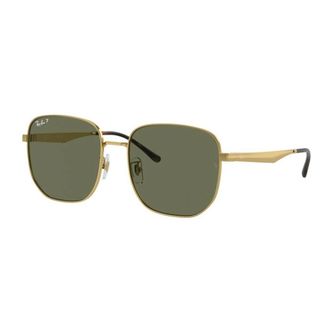 Ray-Ban Gouden Gepolariseerde Zonnebril RB 3713D Stijl - unisex - Zonnebrillen - Geel - 57 MM - Accessoires