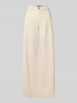 Marc Cain High Waist Wide Fit Jeans mit Eingrifftaschen in Sand, Gr&ouml;&szlig;e 34