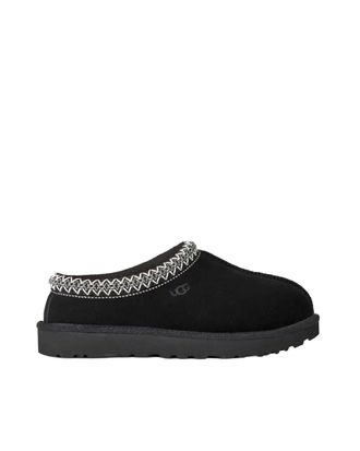 UGG Tasman II Black Braided Shearling Clogs