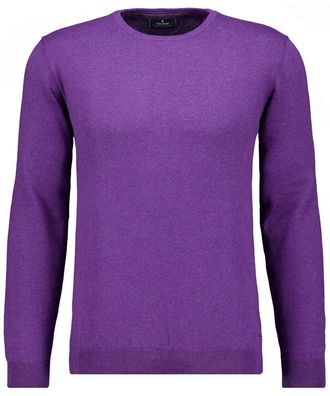 Ragman Rundhalspullover RAGMAN, Herren, Gr. 52, lila (violett), 95% Baumwolle 5% Cashmere, Rundhals, Pullover Rundhalspullover