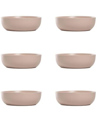 10 Strawberry Street Set Of 6 Wazee Matte Coupe Dinnerware Bowls