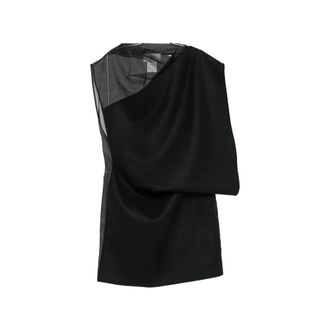 Sportmax Asymmetric Draped-panel Midi Dress