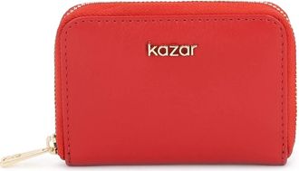 Kazar Esmerlin Compact Wallet - Dames - Portefeuilles - Rood - ONE Size - Leer - Accessoires