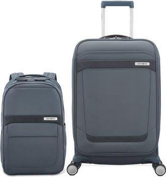 Samsonite Elevation Softside Backpack & Expandable Carry On 2-Piece Set in Slate at Nordstrom