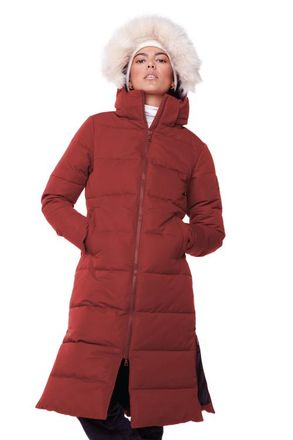 Alpine North KLUANE - Vegan Down Ultra Long Winter Parka in Red at Nordstrom, Size X-Small