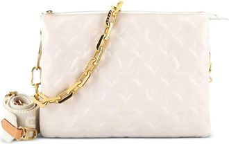 Louis Vuitton Coussin Bag Monogram Embossed Lambskin PM crossbody bag - Wit