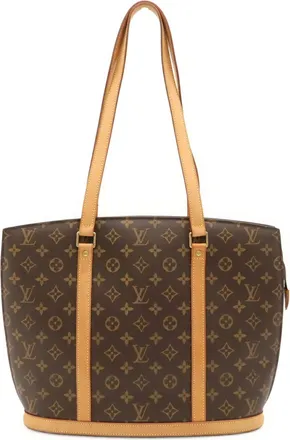 Louis Vuitton Brown Monogram Canvas Shoulder Bag Tote Bag (Pre-Owned)