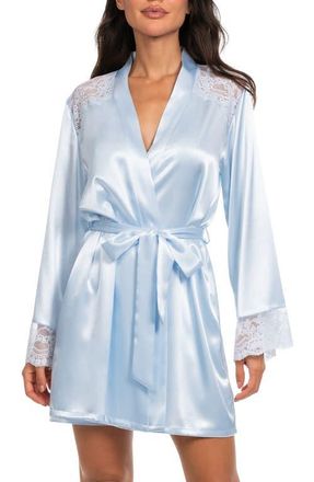 In Bloom by Jonquil Annie Lace Trim Wrap in Pale Blue at Nordstrom, Size X-Small