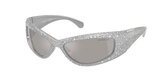 Swarovski SK6027 10596G Womens Sunglasses Grey Size 60