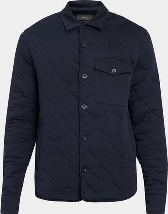 Vince Men & apos;s Cotton Quilted Shirt Jacket