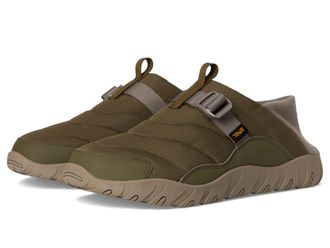Teva Mens Reember Camp Slipper, Dark Olive, 8 UK