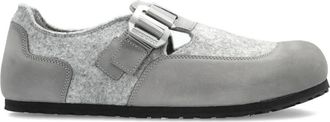 Birkenstock Mocassini London Nova in feltro con fibbia - Grigio