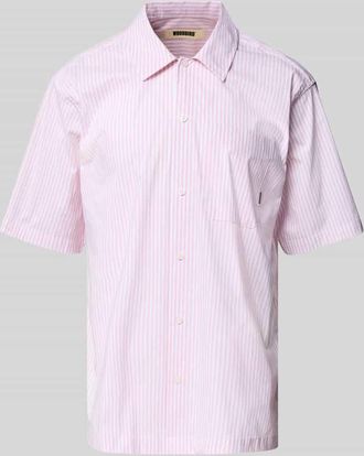 Woodbird Regular Fit Freizeithemd mit Brusttasche und Label-Detail in Pink, Gr&ouml;&szlig;e XL