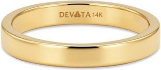 Devata 3mm Classic Band Ring in 14K Gold at Nordstrom, Size 6