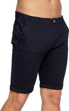 Crosshatch Heren Sinwood Chino Shorts (Marineblauw)
