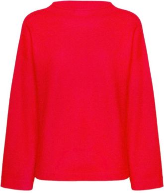 Elena Miro Truien & Vesten, Dames, Rood, XS, Wol, Trui van zuivere wol