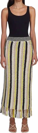 Eleven Six Taylor Crochet Skirt In Multi
