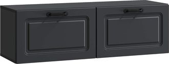 vidaXL Mueble Para Tv De Pared Negro 98 X 31 X 30 Cm Vidaxl