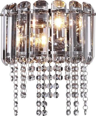 Maytoni Maytoni - Hail Neoclassic Glass & Crystal Wall Lamp Chrome