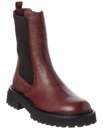Ferragamo Ferragamo Double Gancini Leather Boot