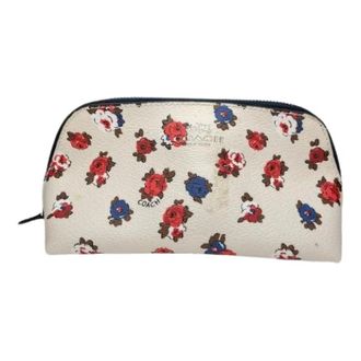 Coach Pre-owned Clutches, female, White, Size: ONE SIZE Pre-owned Leather Clutch