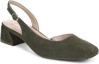 Naturalizer Jayla Half dOrsay Slingback Pump in Cactus Clay Suede at Nordstrom, Size 5.5
