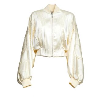 Sportmax Sportmax, Bomber Jackets, female, Beige, Size: S Bomber