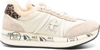Premiata Sneakers con bordo shearling - Toni neutri