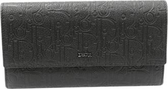 Dior Pre-owned Wallets, female, Black, Size: ONE SIZE Pre-owned Leather Wallet