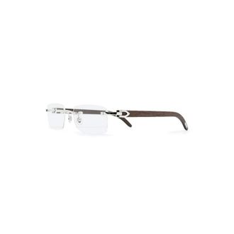 Cartier C D&eacute;cor Optisch Montuur - unisex - Accessoires - Grijs - Maat: 53 MM