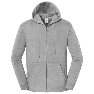 Fruit Of The Loom Fruit of the Loom Unisex Volwassen Iconische Premium Volledige Rits Hoodie (Sport Grijs)