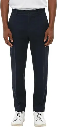 Department Five Dark Navy Solid Trousers