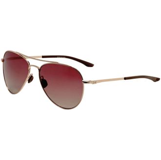 Under Armour Unisex 57 mm Gold Sunglasses